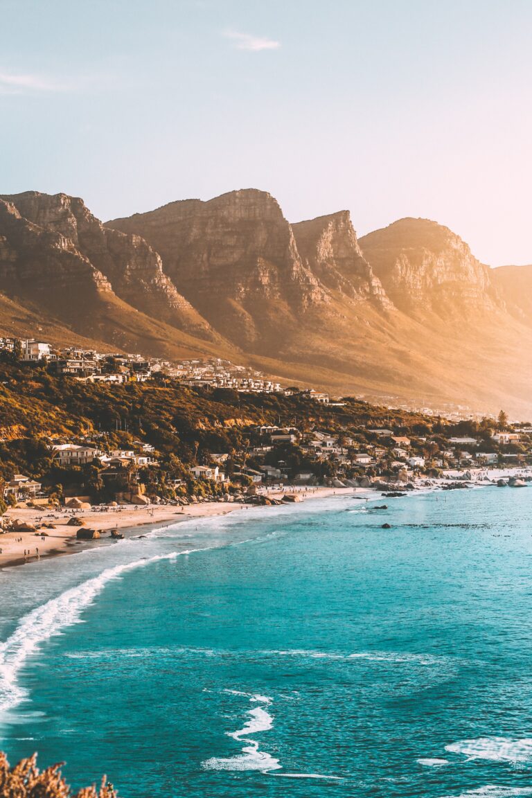 A view of the coast of Capetown, South Africa.