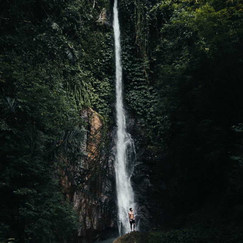 Pools and waterfalls in Bali